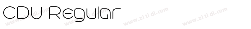CDU Regular字体转换